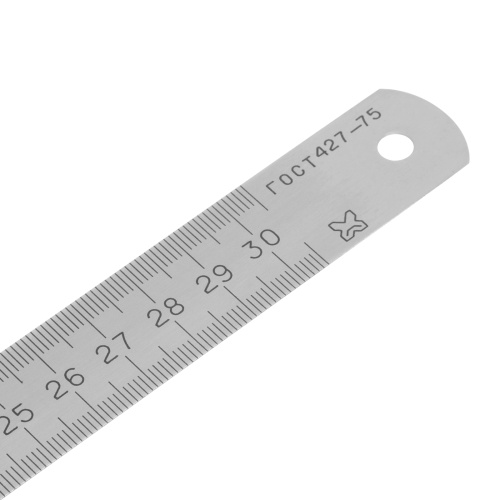 Линейка измерительная, 300 мм, металлическая по ценам производителя в Челябинске с доставкой по всей России