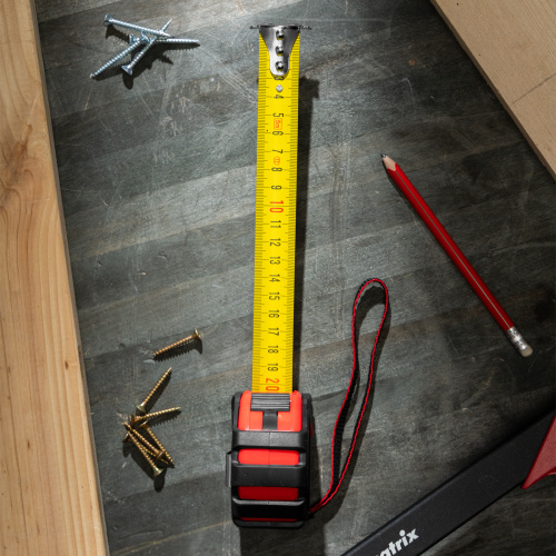 Рулетка Status Magnet 3 fixations,5 м х 25 мм,обрезиненный корпус,зацеп с магнитом Matrix по ценам производителя в Челябинске с доставкой по всей России