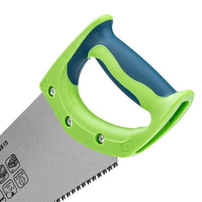 Ножовка по дереву "Зубец", 500 мм, 7-8 TPI, каленый зуб 3D, двухкомпонентная рукоятка Сибртех по ценам производителя в Челябинске с доставкой по всей России