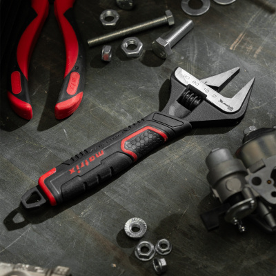 Ключ разводной, тонкие губки, фосфатированный, двухкомпонентная рукоятка, 200 мм, PRO Matrix по ценам производителя в Челябинске с доставкой по всей России