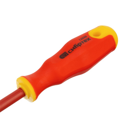 Отвертка диэлектрическая PH1 х 80 мм, CrV, до 1000 В, двухкомпонентная рукоятка Сибртех по ценам производителя в Челябинске с доставкой по всей России