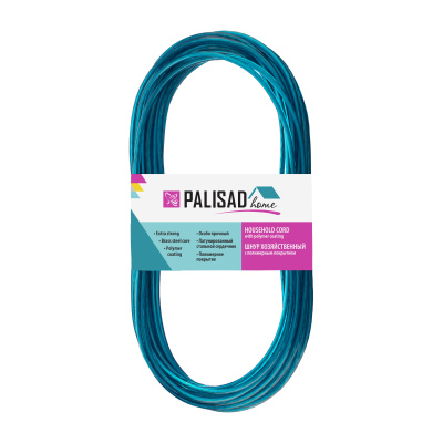 Шнур хозяйственный с полимерным покрытием, 3 мм, L 10 м, Home Palisad по ценам производителя в Челябинске с доставкой по всей России