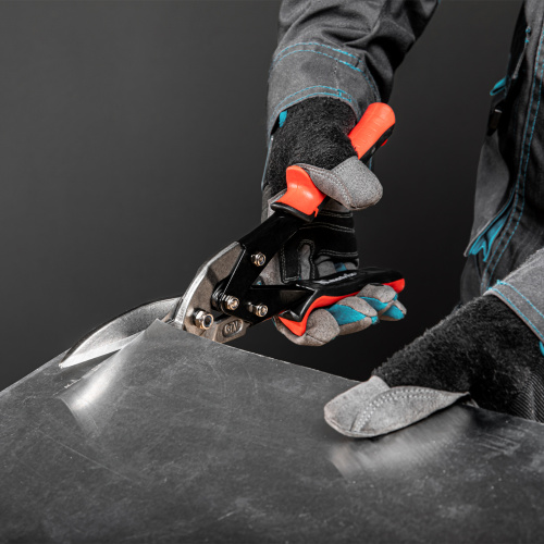 Ножницы по металлу, удлиненные, 285 мм, пряморежущие, обрезиненные рукоятки Matrix по ценам производителя в Челябинске с доставкой по всей России