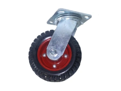 Колесо большегрузное поворотное PS 200 200 мм резина с протектором (N) по ценам производителя в Челябинске с доставкой по всей России