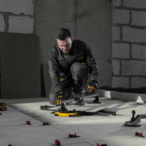 Плиткорез рельсовый 800х16мм, каретка на подш., стальная станина, усил. рукоятка-пенал Denzel по ценам производителя в Челябинске с доставкой по всей России