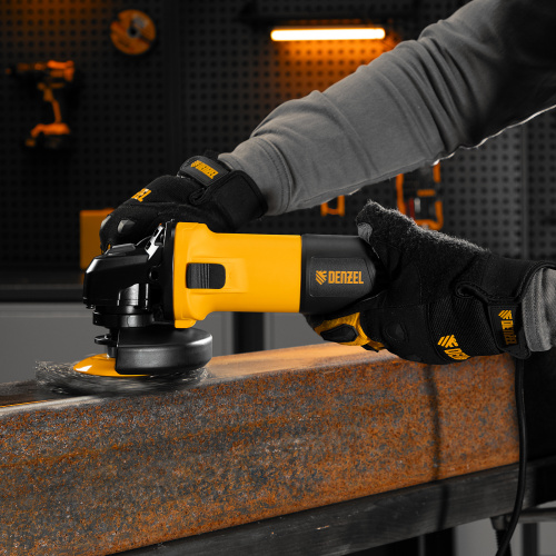 Машина шлифовальная угловая AG125-1100, 1100 Вт, 125 мм, 3000-11000 об/мин Denzel по ценам производителя в Челябинске с доставкой по всей России