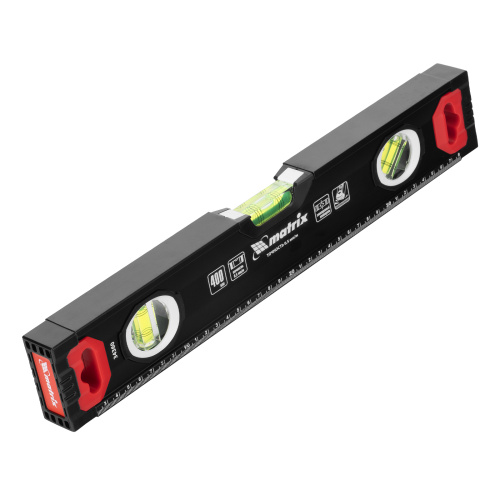 Уровень алюминиевый, усиленный, фрезерованный, 3 глазка, 400 мм Matrix по ценам производителя в Челябинске с доставкой по всей России