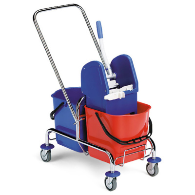 Двухведерная тележка FILMOP JACK 2х15 л на хромированной базе купить в Москве с доставкой по всей России | ProtosMarket.ru