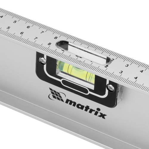 Уровень алюминиевый "Рельс", 1200 мм, 3 глазка (1 поворотный) Matrix по ценам производителя в Челябинске с доставкой по всей России