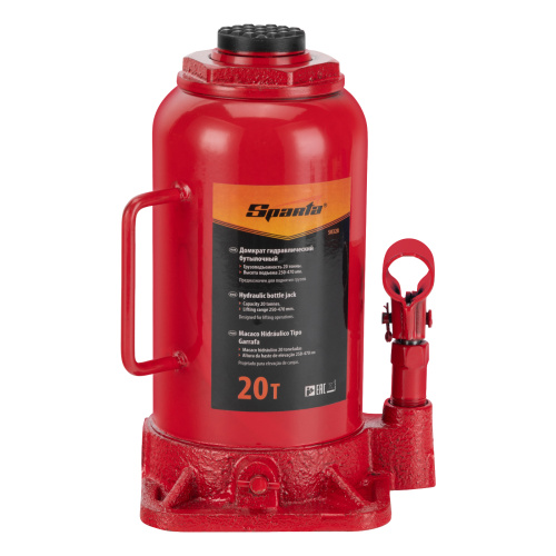 Домкрат гидравлический бутылочный, 20 т, h подъема 250-470 мм Sparta по ценам производителя в Челябинске с доставкой по всей России
