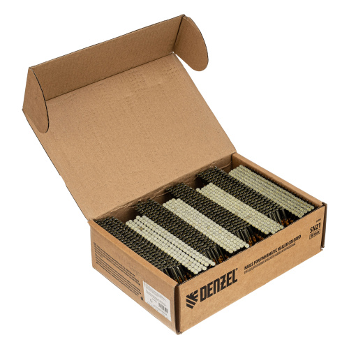 Гвозди для пнев. нейлера (крашен.) длина - 90 мм, диам. - 3,05 мм, 2000 шт. Denzel по ценам производителя в Челябинске с доставкой по всей России