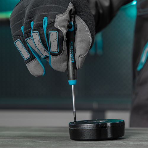 Набор отверток для точной механики, CrMo, двухкомпонентные рукоятки, 6 шт, пластиковый бокс Gross по ценам производителя в Челябинске с доставкой по всей России