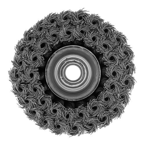 Щетка для УШМ, 100 мм, М14, "чашка", двухрядная, крученая проволока 0.5 мм Matrix по ценам производителя в Челябинске с доставкой по всей России