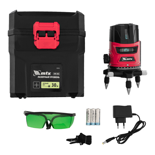 Лазерный уровень CRX-30G, 30 м, зеленый луч, батарейки, резьба 5/8" MTX по ценам производителя в Челябинске с доставкой по всей России