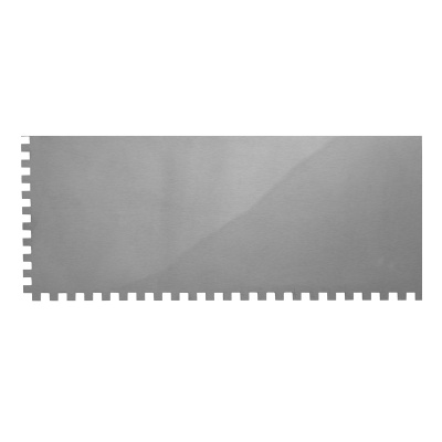 Гладилка из нержавеющей стали, 280 х 130 мм, зеркальная полировка, пластмассовая ручка, зуб 6 х 6 мм Matrix по ценам производителя в Челябинске с доставкой по всей России