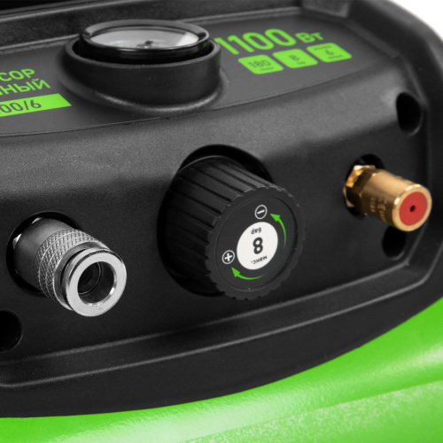 Компрессор воздушный безмаслянный BL 1100/6 1100Вт, ресивер 6 литров, 180 л/мин Сибртех по ценам производителя в Челябинске с доставкой по всей России