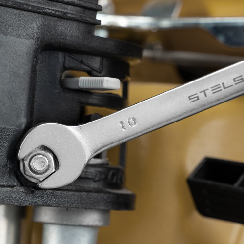 Набор ключей комбинированных, 8-19 мм, 8 шт, CrV, матовый хром Stels по ценам производителя в Челябинске с доставкой по всей России