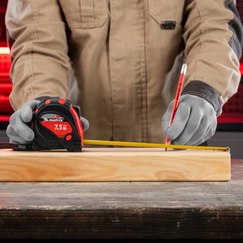 Рулетка Status Magnet 3 fixations,7,5 м х 25 мм,обрезиненный корпус,зацеп с магнитом Matrix по ценам производителя в Челябинске с доставкой по всей России