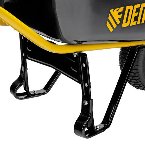 Тачка строительная, усиленная, объем 130 л, 230 кг, колесо 15х6.00-6 Denzel по ценам производителя в Челябинске с доставкой по всей России