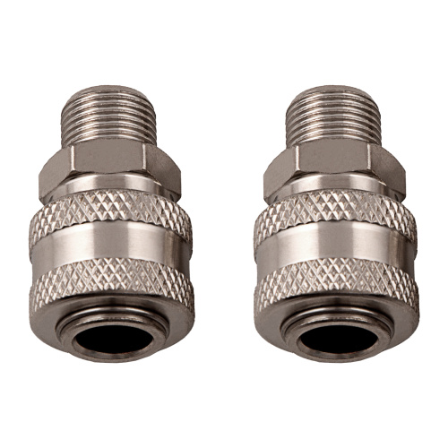 Муфта универсальная быстросъемная ("мама") 3/8, внешняя резьба, 2 шт, Stels по ценам производителя в Челябинске с доставкой по всей России