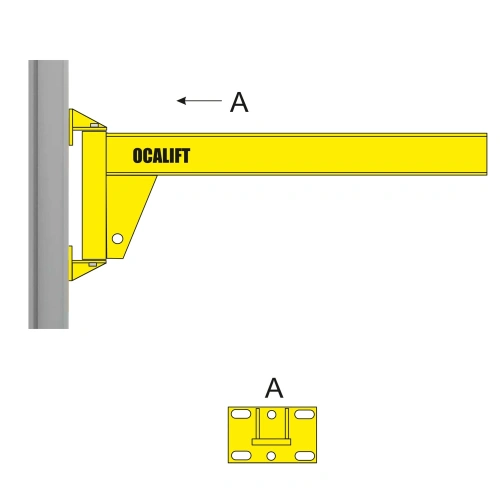 Кран консольный настенный ККР OCALIFT 500кг стрела 3м двутавр по ценам производителя в Челябинске с доставкой по всей России