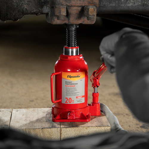 Домкрат гидравлический бутылочный 20 т, h подъема 215-405 мм Sparta Compact по ценам производителя в Челябинске с доставкой по всей России