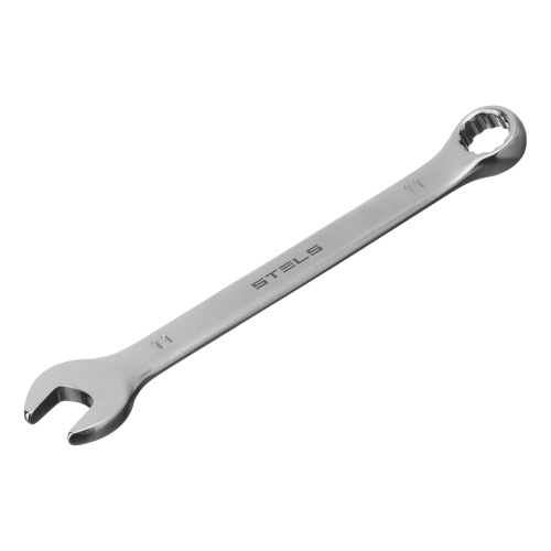 Ключ комбинированный, 11 мм, CrV, матовый хром Stels по ценам производителя в Челябинске с доставкой по всей России