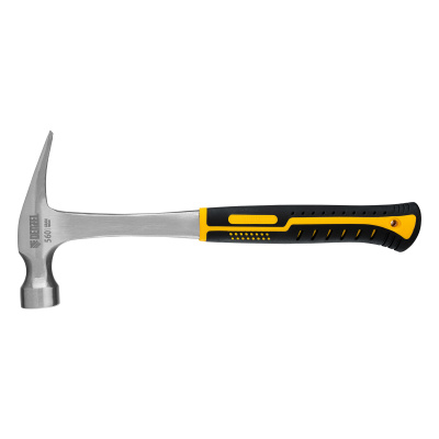 Молоток-гвоздодер 560 г, цельнометаллический, двухкомпонентная рукоятка Denzel по ценам производителя в Челябинске с доставкой по всей России