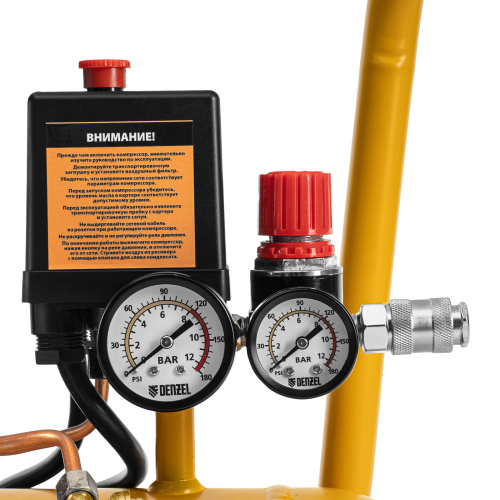 Компрессор воздушный прям. привод DCV1800/50, 1,8 кВт, 50 литров, 320 л/мин Denzel по ценам производителя в Челябинске с доставкой по всей России