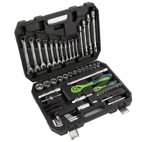 Набор инструментов 89 предметов, CrV 1/2", 1/4" Сибртех по ценам производителя в Челябинске с доставкой по всей России