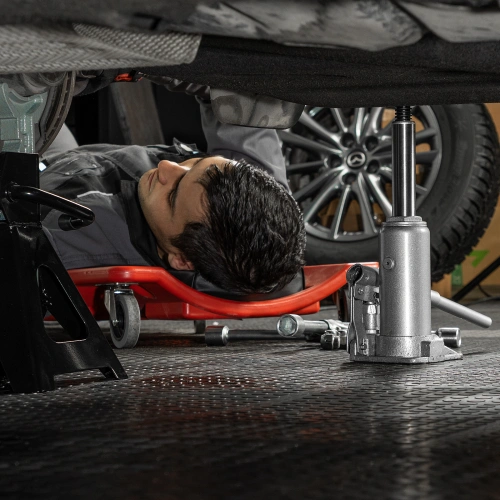 Домкрат гидравлический бутылочный, 3 т, h подъема 178-343 мм, в пластиковом кейсе Matrix по ценам производителя в Челябинске с доставкой по всей России