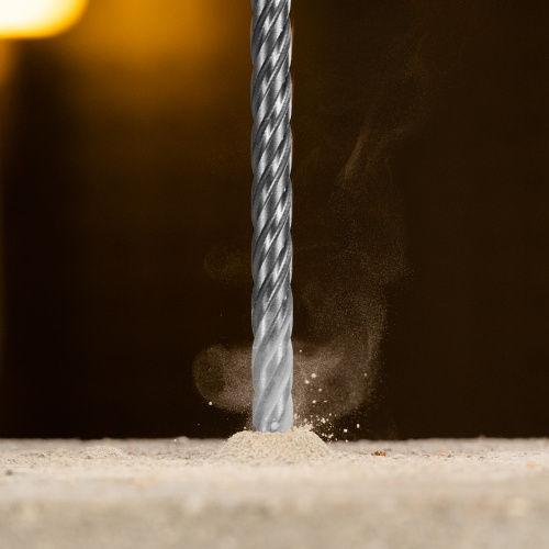 Бур по бетону, цельная крестовая пластина, 8x215 мм, SDS PLUS Denzel по ценам производителя в Челябинске с доставкой по всей России