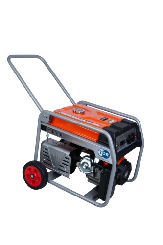 Генератор бензиновый 5,0 кВт 220В 27 л с электростартером и колесами TOR KM6500H по ценам производителя в Челябинске с доставкой по всей России