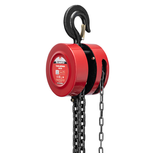 Таль цепная, 3 т, H подъема 3 м, расстояние между крюками 470 мм Matrix по ценам производителя в Челябинске с доставкой по всей России