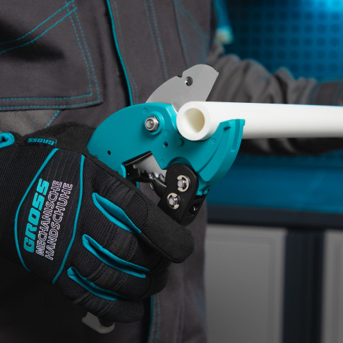 Ножницы для резки изделий из ПВХ, D до 36 мм, двухкомпонентные рукоятки, рабочий стол для плоских изделий Gross по ценам производителя в Челябинске с доставкой по всей России