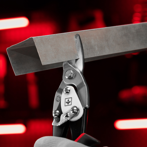 Ножницы по металлу, 250 мм, прямой рез, сталь CRMO, двухкомпонентные рукоятки, PRO Matrix по ценам производителя в Челябинске с доставкой по всей России