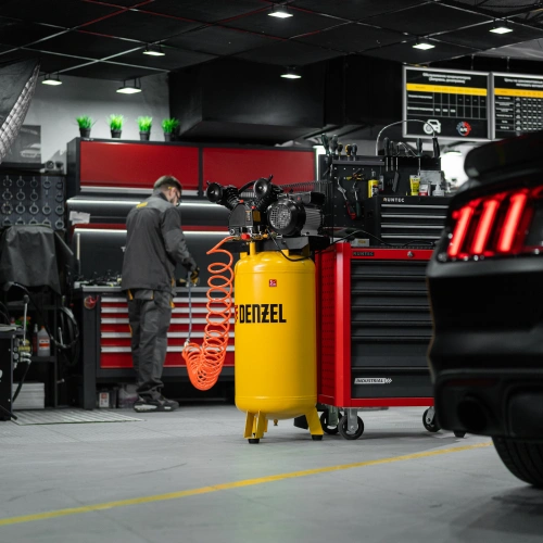 Компрессор воздушный BCV2200/100V, ременный привод , 2.3 кВт, 100 литров, 440 л/мин Denzel по ценам производителя в Челябинске с доставкой по всей России