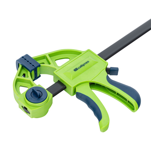 Струбцина F-образная, быстрозажимная, 200 х 70 х 420 мм, пластиковый корпус, фиксатор, двухкомпонентная рукоятка Сибртех по ценам производителя в Челябинске с доставкой по всей России