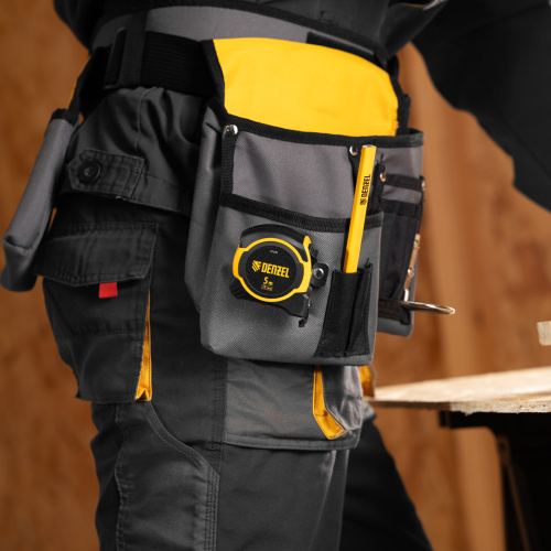 Рулетка 5м х 19мм, двухкомп. корпус, магнитный обрезиненный зацеп Denzel по ценам производителя в Челябинске с доставкой по всей России