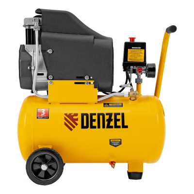 Компрессор воздушный DLC1300/24 безмасляный 1.3 кВт, 24 литра, 206 л/мин Denzel по ценам производителя в Челябинске с доставкой по всей России