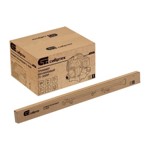 Триммер бензиновый ТС-3000Р, 52 см3, разъемная штанга, состоит из 2 частей Сибртех по ценам производителя в Челябинске с доставкой по всей России