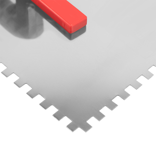 Гладилка стальная, 280 х 130 мм, зеркальная полировка, пластмассовая ручка, зуб 6 х 6 мм Matrix по ценам производителя в Челябинске с доставкой по всей России