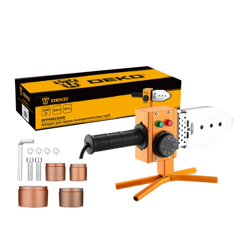 Аппарат для сварки полипропиленовых труб DEKO RPPWM2300W, 4 насадки (20-40 мм) по ценам производителя в Челябинске с доставкой по всей России