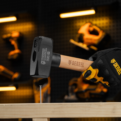 Кувалда, 1500 г, кованая головка, буковая рукоятка Denzel по ценам производителя в Челябинске с доставкой по всей России