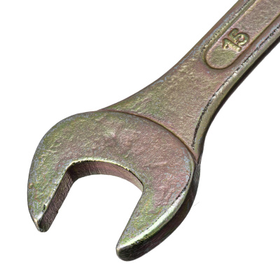 Ключ рожковый, 14 х 15 мм, желтый цинк Сибртех по ценам производителя в Челябинске с доставкой по всей России