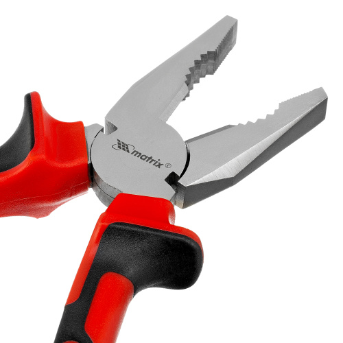 Плоскогубцы Nickel, 180 мм, никелированные, двухкомпонентные рукоятки Matrix по ценам производителя в Челябинске с доставкой по всей России