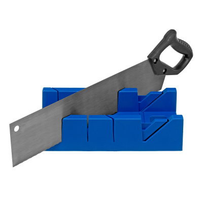 Стусло пластиковое, синее, 4 угла для запила, пила 450 мм Сибртех по ценам производителя в Челябинске с доставкой по всей России