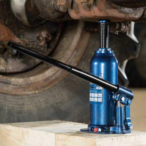 Домкрат гидравлический бутылочный, 8 т, h подъема 222-447 мм Stels по ценам производителя в Челябинске с доставкой по всей России