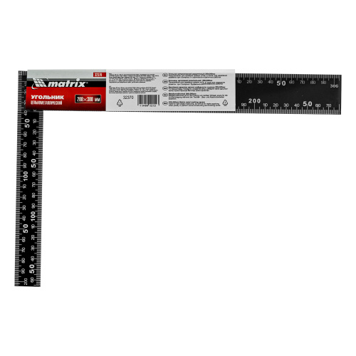 Угольник, 200 х 300 мм, цельнометаллический Matrix по ценам производителя в Челябинске с доставкой по всей России