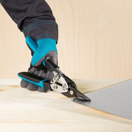 Ножницы по металлу"Piranha"усиленные, 255 мм, прямой рез, сталь СrMo, двухкомпонентные рукоятки Gross по ценам производителя в Челябинске с доставкой по всей России